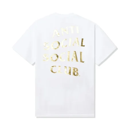 Elbarbashat Anti Social Social Club T-shirt Pearl Gold