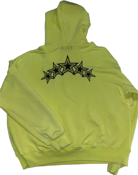 Elbarbashat AMIRI STARS YELLOW/BLACK HOODIE