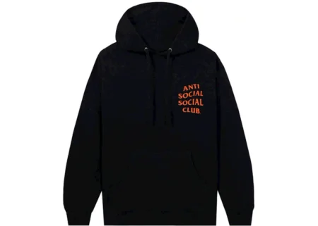 Elbarbashat Anti Social Social Club Logo Hoodie Black