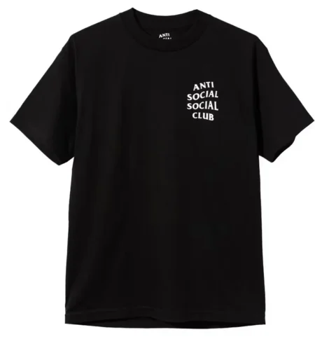 Elbarbashat Anti Social Social Club Logo 2 Tee Black
