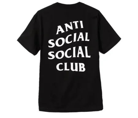 Elbarbashat Anti Social Social Club Logo 2 Tee Black