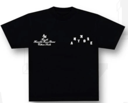 Elbarbashat ANYMORE "BLACK DIAMONDS" T-SHIRT BLACK