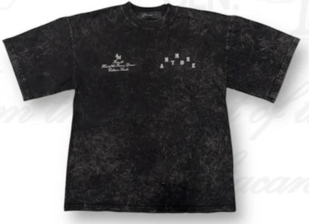 Elbarbashat ANYMORE "DISWASHED" T-SHIRT BLACK