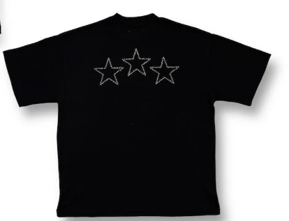 Elbarbashat ANYMORE "STAR" T-SHIRT BLACK