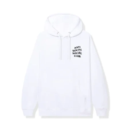 El Barbas Anti Social Social Club Logo Hoodie White