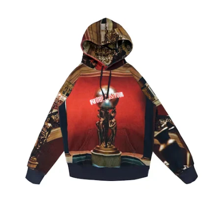 El Barbas Supreme Scarface the World is Yours Hooded Sweatshirt Multicolor
