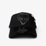 Barbas Hats "Crime" Skull Premium Snapback – Black Hat