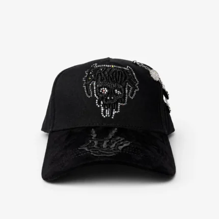 Barbas Hats "Crime" Skull Premium Snapback – Black Hat