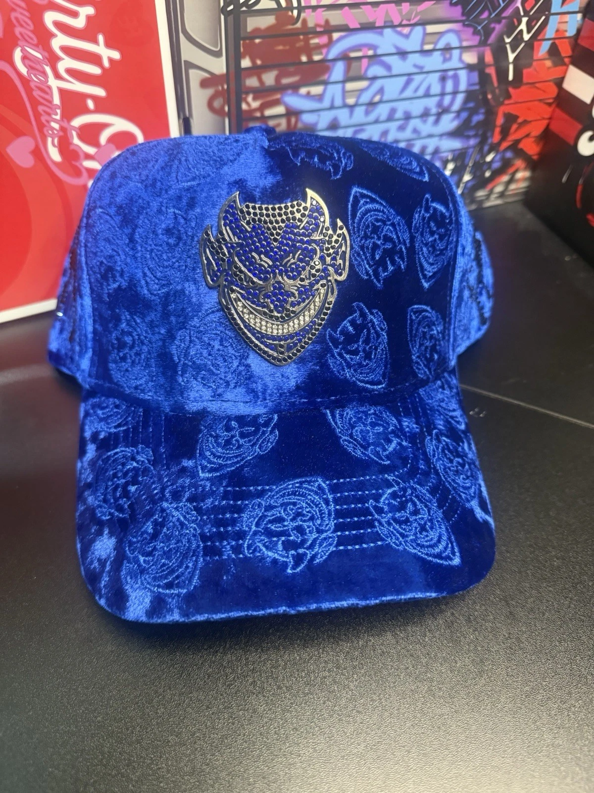 s-l1600 (54) Chucky hats Lucifer Blue Azul G5 Dandy Barbas Hats 31hats