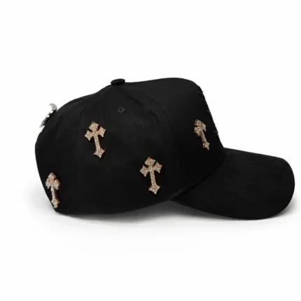 El Barbas Hats "B Cross" 24K - Rose Gold Black Snapback Hat